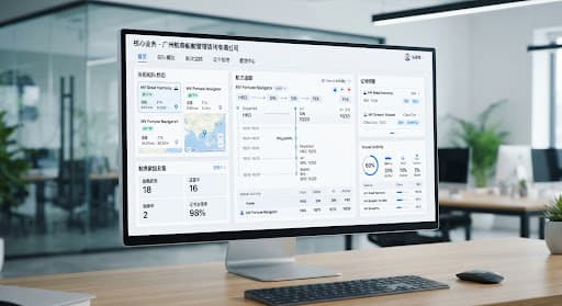 船舶智能管理系统运行在桌面终端